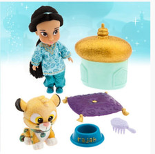 Disney Aladdin Jasmine Animators Collection Mini Doll Play Set w accessories 5"