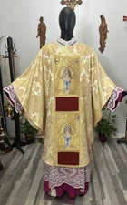 GOLD VESTMENT CHASUBLE & STOLE ARCHANGELS