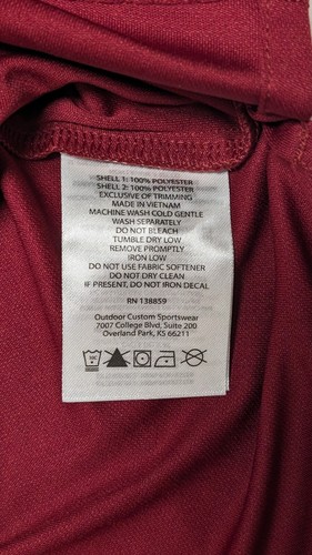 Columbia Golf Poloshirt Herren Größe Large rot Omni Docht Halterung bestickt FCA - Bild 9 von 10