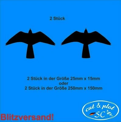 2 Turmfalke Warnvögel Wintergarten Vogelschutz Vogelschutzaufkleber SC087 - Bild 1 von 2