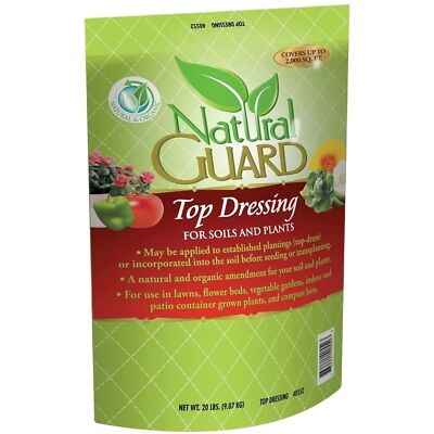 Natural Guard Organic Top Dressing w/ Humus & Nitrogen for Soil & Compost, 20lb