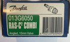 Danfoss Ras C2 Combi Pack 013G6050 Angled 15 mm