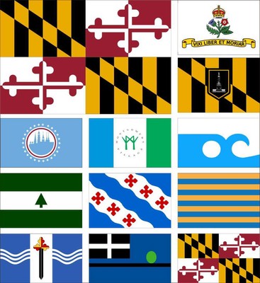 Maryland Flag Annapolis Baltimore Frederick Greenbelt Ocean Rockville Salisbury