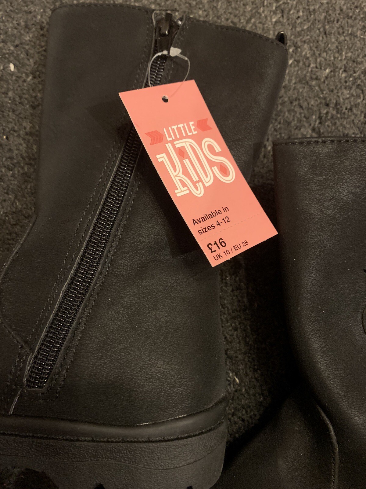 BNWT Girls Matalan Long Black Boots Unicorn 10 eBay