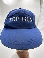 Vintage Blue Top Gun Hat Baseball Cap One Size Adjustable