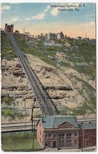 Postcard Duquesne Incline S.S. Railway Pittsburgh Pennsylvania PA Posted 1916
