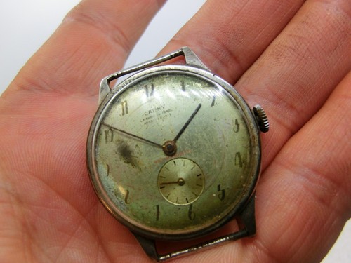 RELOJ CAUNY AÑOS 40 PARA CABALLERO JOYA SUIZA DE COLECCION FUNCIONA OK WATCHES - Imagen 3 de 12