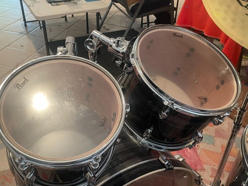 Pearl Roadshow-X Evolve 22" Fusion Drum Kit w/Zildjian Cymbals -Metallic + Stool - Picture 6 of 16