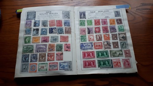 OLD VICTORY STAMP ALBUM (1933): BIG BRITISH COLONIES & WORLD -2035 USED STAMPS. - 第 18/24 張圖片