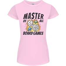 Master of All Board Games Womens Petite Cut T-Shirt