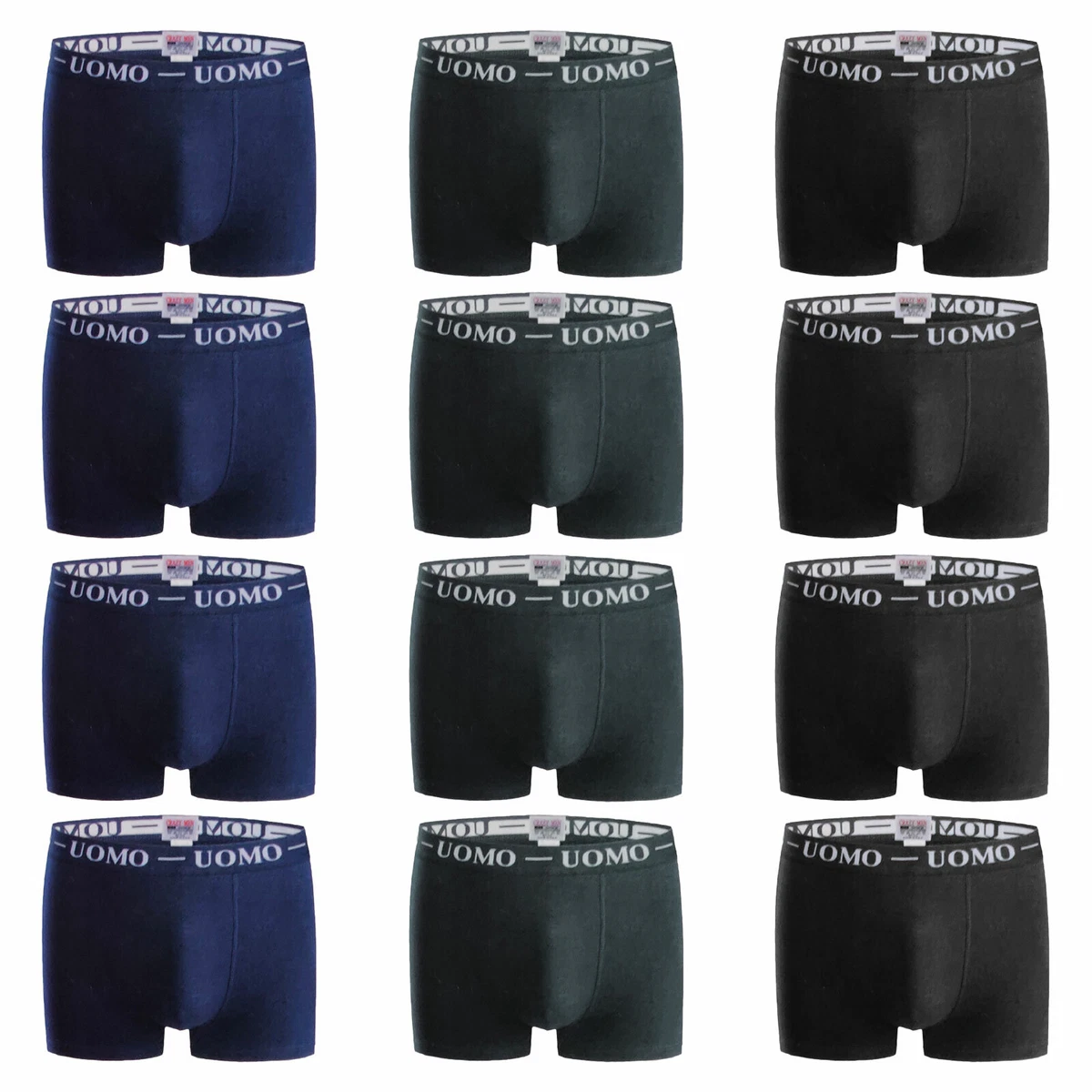 Stock 12 Pièces Caleçon Homme Caleçon Basic Lingerie Coton Lot Toocool  F-1012-12