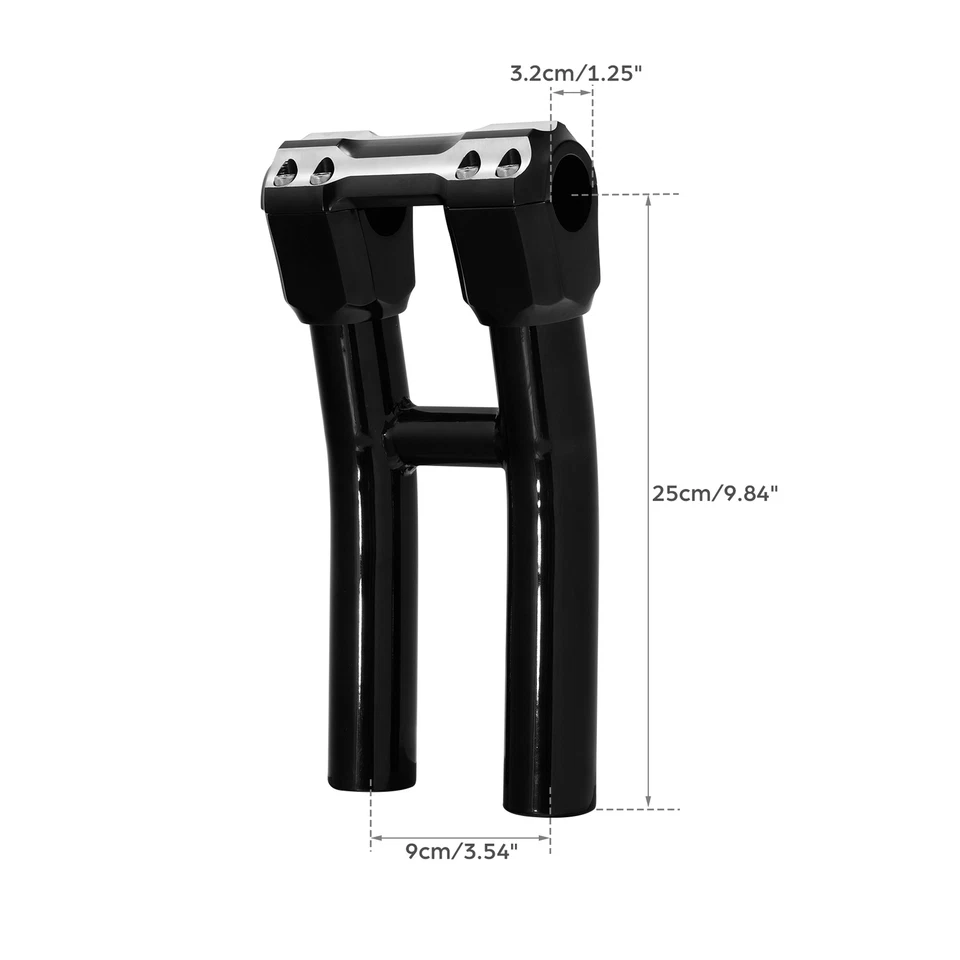 Abrazaderas elevadoras de manillar para Harley 1,25"" barra Road Glide Dyna Low Rider Softail Foto 3 de 4