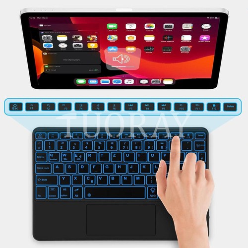 For Lenovo Tab M11 TB-330FU 11" 2024 Backlit Touchpad Keyboard Case Cover Mouse - Picture 12 of 49