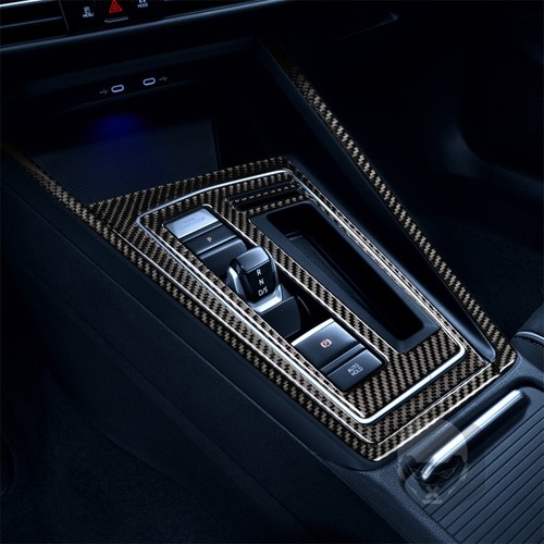4×Carbon Fiber Central Control Gear Shift Set Trim For VW Golf 8 MK8 GTI 2021-23 - Picture 5 of 12
