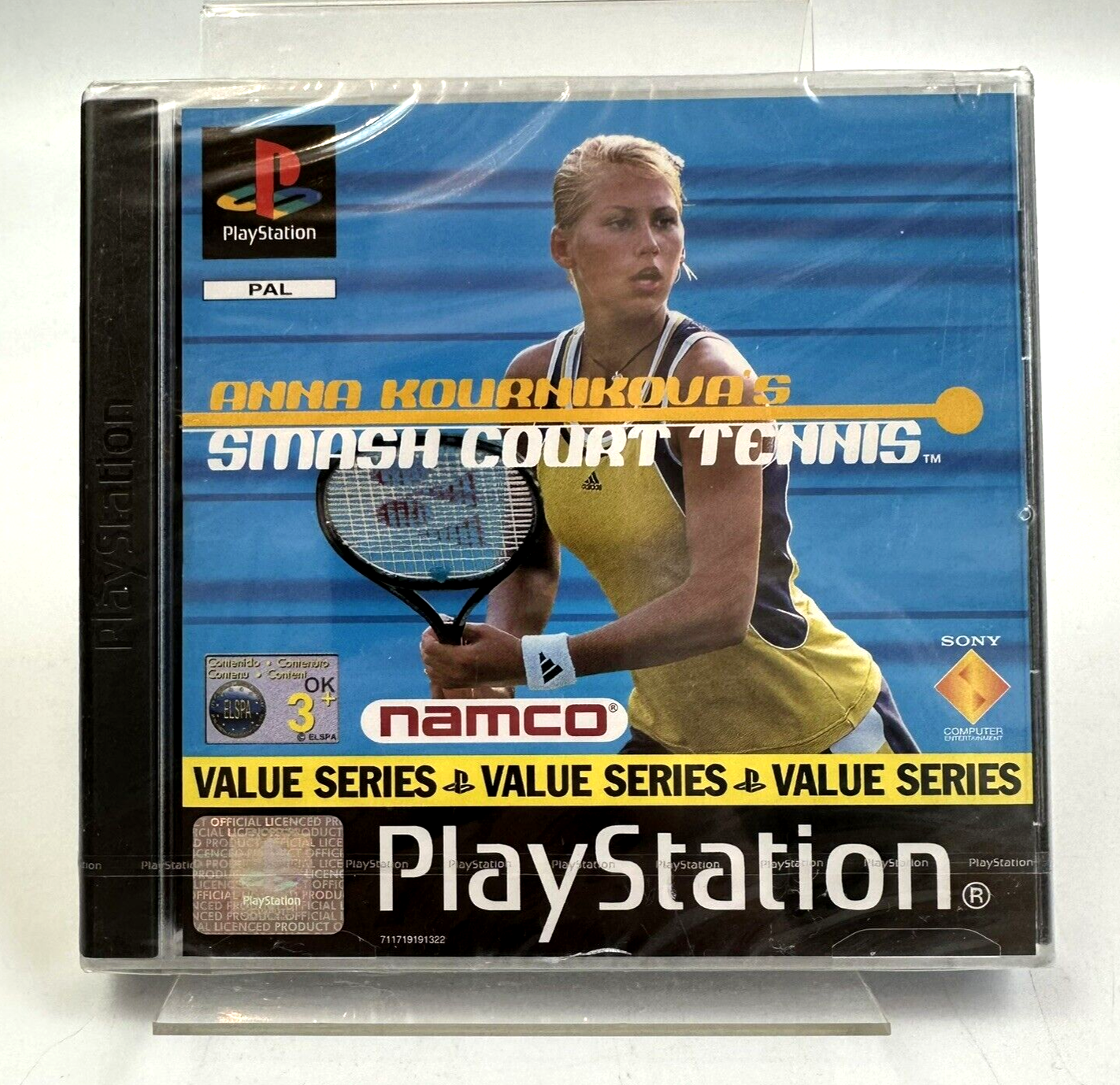 PS1  Anna Kournikova’s Smash Court Tennis, New And Factory Sealed