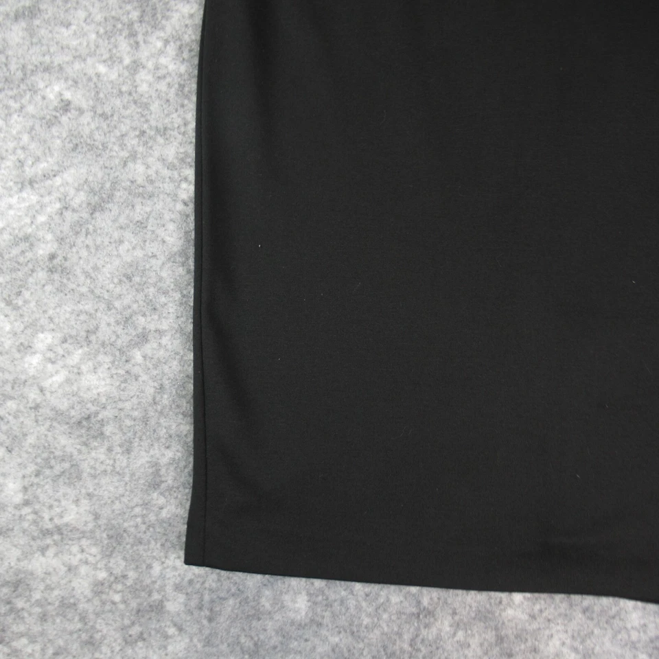 Kenneth Cole Reaction Skirt Women 12 Black Solid Side Zip Back Kick Pleat Career - Image 3 of 4