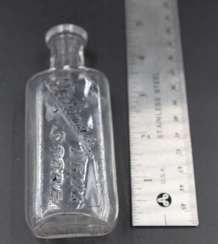 Botella antigua farmacia Dickinson, plomo, SD - Imagen 2 de 4