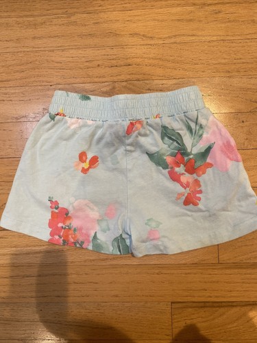 JOULES Girls Jersey Watercolor Floral Flower Blue Tie Waist Pockets 6 Years - Picture 4 of 5