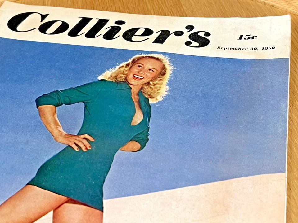 1950 SEPTEMBER 30 COLLIER'S MAGAZINE - Capone Gang - Jet Strike Over Korea - Image 2 of 4