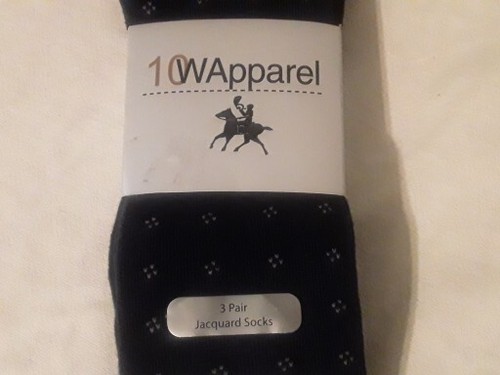 10W Ten West Apparel Men’s 3 Pair Jacquard Casual Dress Socks Sz:10/13 Fits 6-12 - Picture 2 of 8