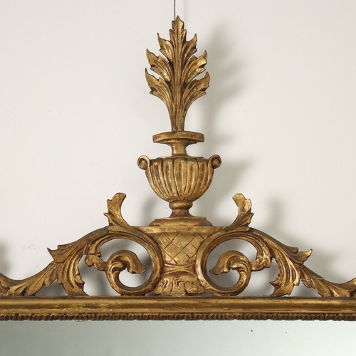 Specchiera Antica Stile Neoclassico Legno Intagliato Dorato XX Secolo Originale - Foto 5 di 10