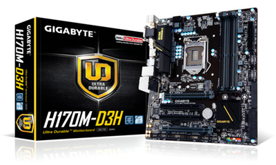 USED GIGABYTE GA-H170M-D3H - INTEL I7-6700K CPU - 8GB-DDR4