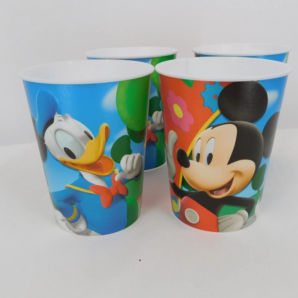 Lote de 4 tazas de fiesta de plástico Disney Hallmark Mickey Mouse Clubhouse NUEVAS SIN PAQUETE Foto 3 de 4