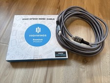 Highwings Long 8K HDMI Cable 25FT 48Gbps, 2.1 High Speed Gaming Cord 4K 120Hz 8K