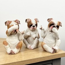 Set di statuine animali bulldog ornamenti soggiorno moderno regali arredamento casa