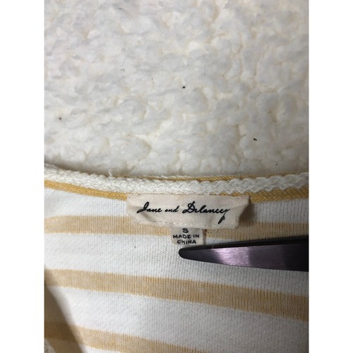 Jane and Delancey Damen Bluse Top Small Maritim Seil gelb weiß gestreift - Bild 4 von 4