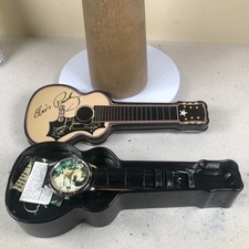 Elvis Presley Men 30th Anniversary Commemorative Quartz Watch 7" With Guitar Box