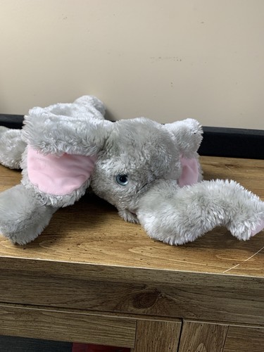 Vtg 2002 Ty Classic Teensy Elephant Plush Stuffed Animal Gray Blue Eyes Pillow