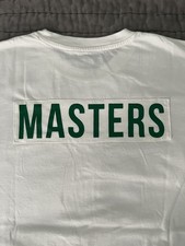 Masters Golf Caddie T-Shirt White Augusta National Medium  First Edition  NEW