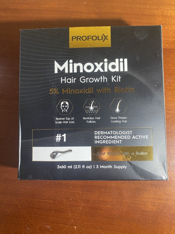 Pro Folix 5% Minoxidil Hair Growth W/Biotin 3 Month Supply