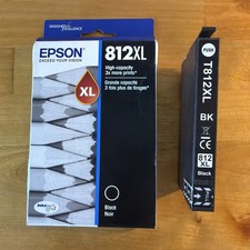 Epson 812XL Black Ink Cartridge Bonus Generic T812XL120 Cartridge