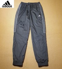 Adidas Men's Black Mesh Lined Cuffed Joggers Size S Tracksuit Bottoms Gym Pants