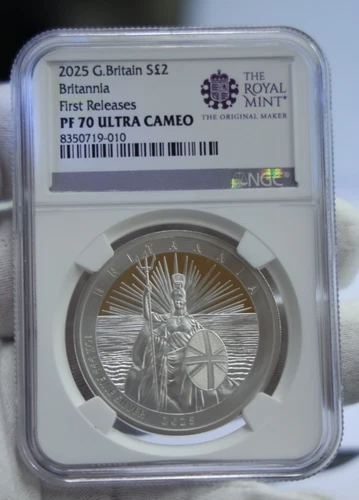 2025 Great Britain Britannia 1 oz .999 Silver NGC PF70UC First Release.