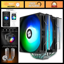 High-Performance CPU Cooler, 1850RPM, 6 Heat Pipes, Dual 120mm PWM Fans, AMD/Int