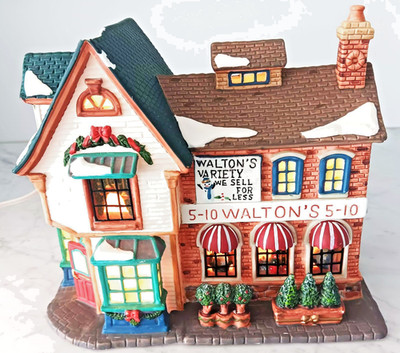 Holiday Time WALTON'S VARIETY 5-10 STORE Lighted Christmas Village