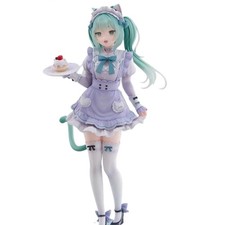 18CM Hatsune Miku Cat Eat Ver PVC Anime Figure Premium Collectible Model Statu