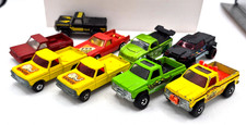 Lot of 9 Mostly Vintage Diecast Trucks. Matchbox, Hot Wheels, Etc.