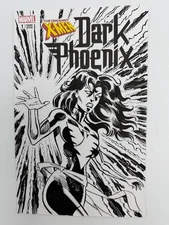 Dark Phoenix X-Men Marvel Original Comic Art Sketch Card Cover Scott Reed 2025