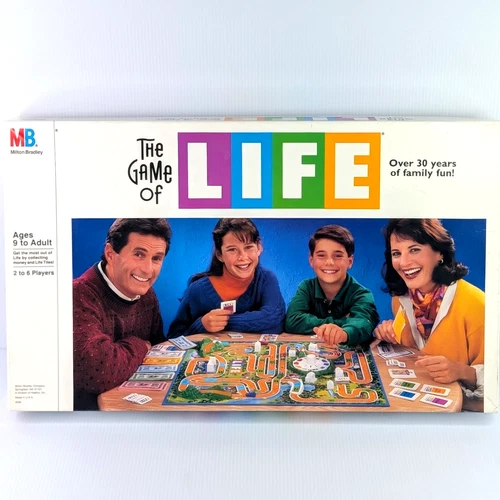 Vintage 1991 Milton Bradley The Game of Life Board Game 100% COMPLETE Gift