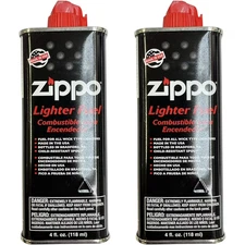 2X Zippo 4 fl oz (118ml) Lighter Fluid Fuel Vaule Pack Set