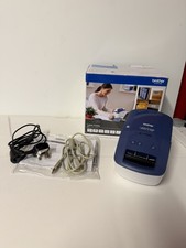 Boxed Brother QL-600B Label Printer with leads and used roll included