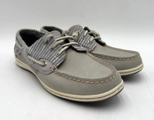 Sperry A/O 2 EYE STRIPED STS83633 Women's NEW Boat Shoes Grey US Size 7
