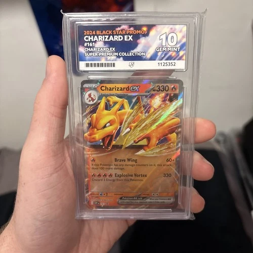 Pokemon Card - Charizard Ex Black Star Promo SVP 161 - ACE 10