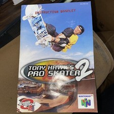 Tony Hawk's Pro Skater 2 Nintendo 64 N64 Instruction Manual Booklet ONLY