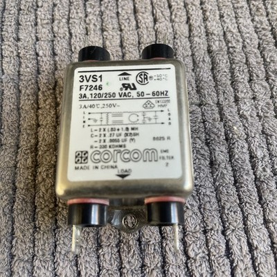 Corcom 3VS1 F7246 3A, 120/250 VAC.EMI Filter #212283-L4