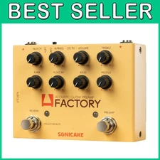 Analog Preamp & Reverb Pedal for Acoustic Guitar